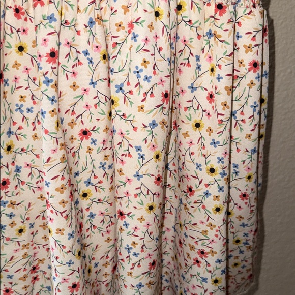 Hayden Girls Multicolor Floral Casual Short Sleeve Tiered Dress Girls Size M - Picture 2 of 6